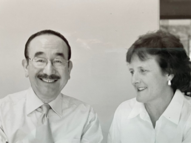 William Liu and Eleanor Cooper, co-authors of Grace's story, photo taken in 1998.