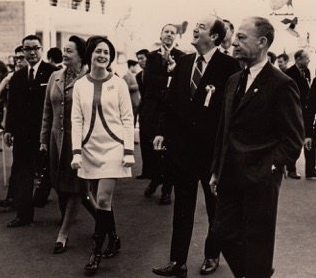 Eleanor as guide at the US pavilion, Expo '70 World's Fair, Osaka, Japan